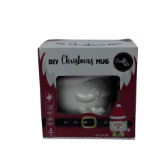 Різдв'яна керамічна чашка у вигляді санти з фарбами Diy Cristmas Mug
