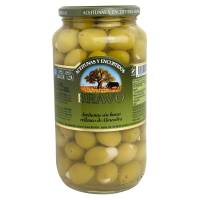 Оливки зелені фаршировані мигдалем Bravo