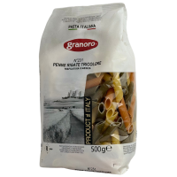 Макарони Penne rigate Tricolore Granoro 500g
