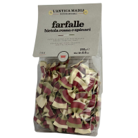 Макарони Farfalle bietola rossa e spinaci L'antica Madia 250g
