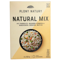 Мікс каші з рису, макаронів, моркви, горошку, базиліку Natural Mix Plony Natury 400g