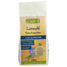 Лляне борошно Leinmehl Farina di semi di lino Rapunzel 250g