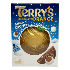 Апельсин з молочного шоколаду зі шматочками шоколадних цукерок Chocolate Orange Snow Crunch Terry’s 175g