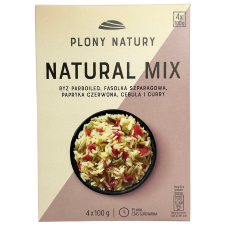 Мікс з пропареного рису, стручкової квасолі, червоного перецю цибуля та карі Nural Mix Plony Natury 400g