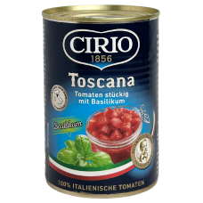 Томати кусочками з зеленню Toscana Tomaten Stuckig mit Krautern Cirio 400g