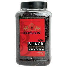 Рис чорний довгозернистий нешліфований Rice Black Bisan 750g