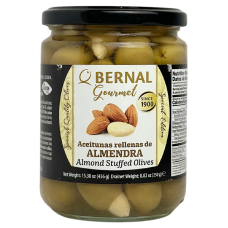 Оливки фаршировані мигдалем Gourmet BERNAL 436g