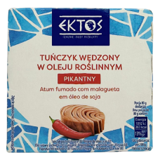 Тунець копчений пікантний в рослинній олії Ektos 160g
