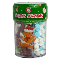 Посипка для випічки новорічні прикраси Santa's Sprinkles 130g