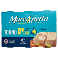Тунець в оливковій олії Tonno all'olio di oliva Mare Aperto 6*70g