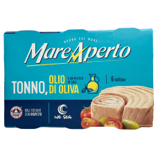 Тунець в оливковій олії Tonno all'olio di oliva Mare Aperto 6*70g