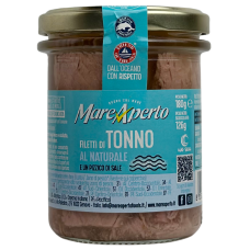 Тунець шматком у власному соці Tonno al Naturale Mare Aperto 180g