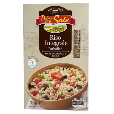 Рис інтегральний пропарений Парбоілд Riso Integrale Parboiled Delizie dal Sole 1kg