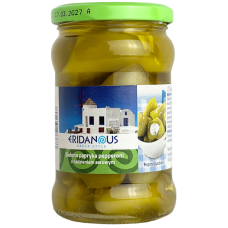 Перець зелений фарширований вершковим сиром в ріпаковій олії Eridanous 270g