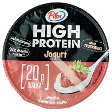 Протеїновий йогурт без цукру полуниця Pilos 200g