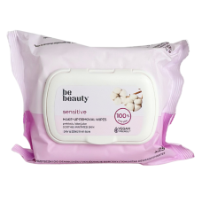 Серветки для зняття макіяжу 100% cotton sensetive be beauty 25шт