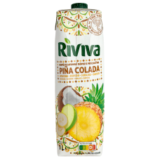 Напій зі смаком Піна Колада Ананнас, Кокос, Яблуко, Банан Riviva 1l