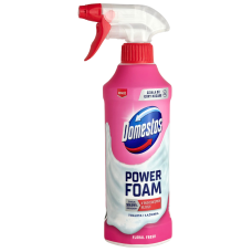 Піна для чищення туалету та ванни з квітковім ароматом Power Foam Domestos 435ml
