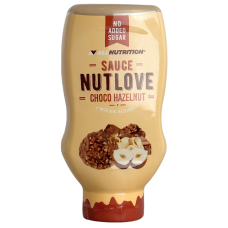 Топінг без цукру зі смаком шоколада та фундука Sauce Nutlove Choco Hazelnut AllNutrition 280g
