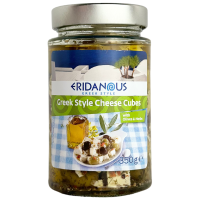 Сир кубиками з травами і оливками в олії Eridanous 350g