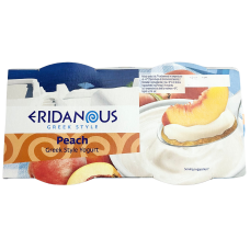Грецький йогурт з персиком Eridanous 4шт 500g