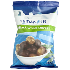 Чорні оливки з кісточкою Eridanous 250g