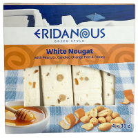 Нуга з арахісом, цукатами апельсину і медом Eridanous 4iшт 140г