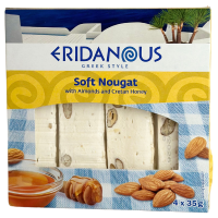 Нуга з мигдалем і критським медом Eridanous 4iшт 140г