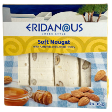 Нуга з мигдалем і критським медом Eridanous 4iшт 140г