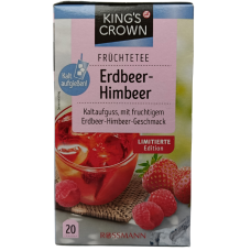 Фруктовий чай полуниця-малина  в пакетиках Erdbeer-Himbeer King`s Crown 50g