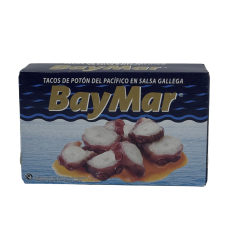 Восьминіг в соняшниковій олії в соусі гайега Tacos de pota a la gallega BayMar 115g