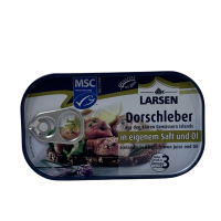 Печінка тріски у власному соці та олії Dorschleber Larsen 121g