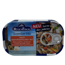 Філе скумбрії з нутом і морквою в гострому соусі marokkanischer art Rugen Fisch 120g