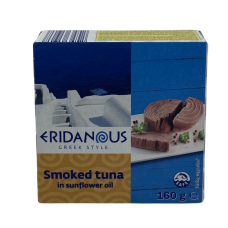 Тунець копчений в олії Eridanous smoked tuna 160g