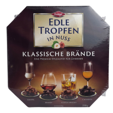 Шоколадні цукерки з алкогольною начинкою Edle Tropfen Klassische brande 250g