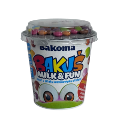Йогурт ванільний з драже Bakus milk&Fun