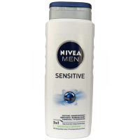 Чоловічий гель для душу та шампунь 3в1 для чутливої шкіри  Nivea Men Sensetive 500ml