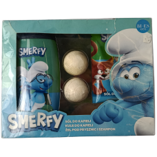 Набір дитячий Smerfy (гель-шампунь для душу, бомбочки для ванни, сіль для ванни)