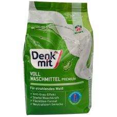 Порошок для прання світлих та білих речей Denk Mit Vollwaschmittel nature 1.35kg