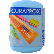 Дорожній набір для гігієни ротової порожнини блакитний Curaprox