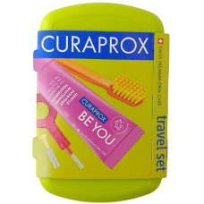 Дорожній набір для гігієни ротової порожнини зелений Curaprox