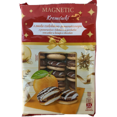 Печиво з начинкою зі смаком апельсина та шоколаду Kremowki Magnetic 710g