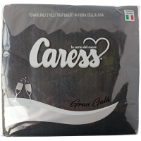 Серветки чорні Caress