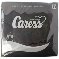 Серветки чорні Caress