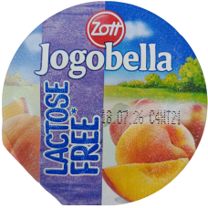 Йогурт без лактози з персиком Jogobella Zolt 150 g