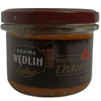 Паштет свиний з курячої печінки та журавлиною Kraina Wedlin 180g
