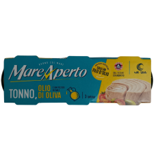 Тунець в оливковій олії Tonno all'olio di oliva Mare Aperto 3*60g