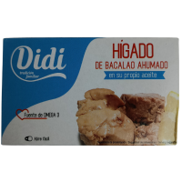 Печінка тріски у власному соці Didi Higado de Bacalao Ahumado100g