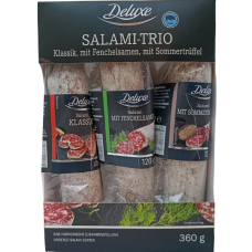 Набір з 3-х салямі 360г deluxe