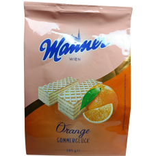 Вафлі з апельсиновим кремом orange Manner 185g
